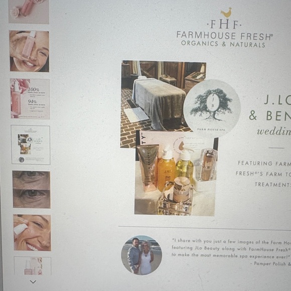 Lustre Rose Serum - farmhouse fresh nib gift set with the compact mirror - Picture 4 of 8